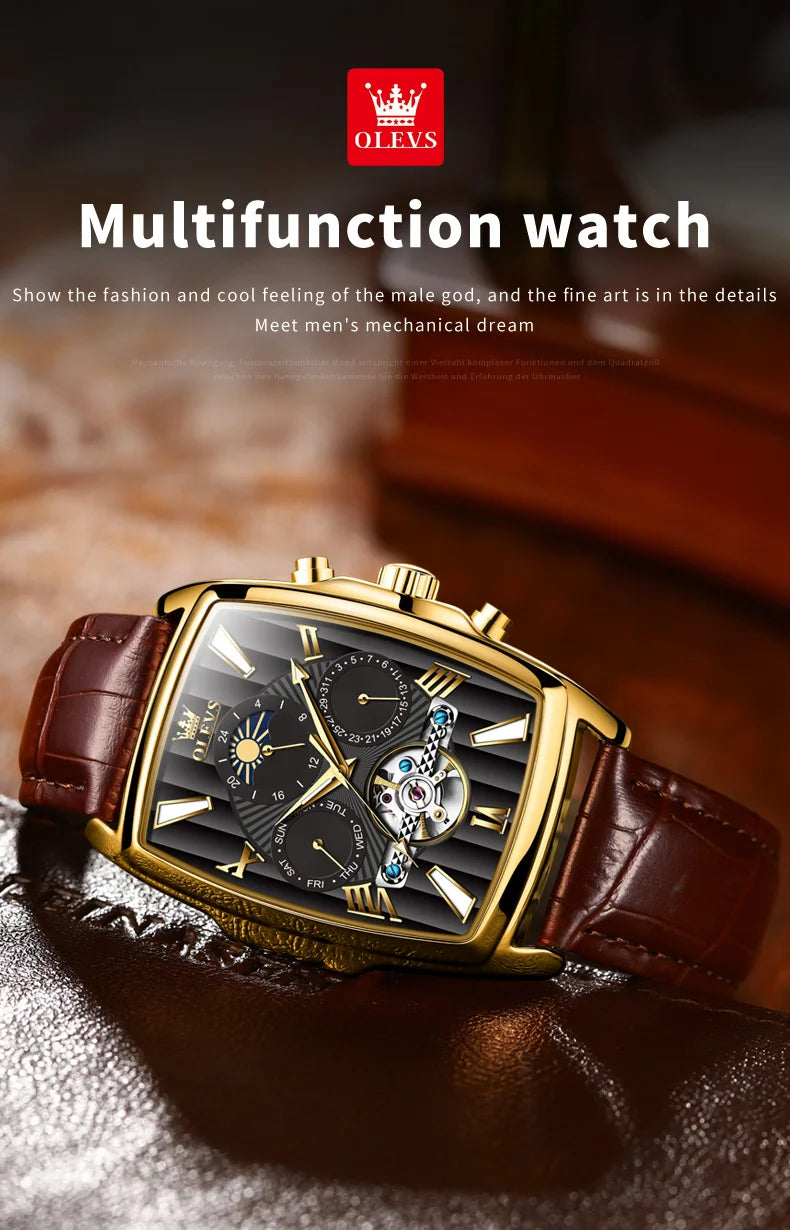 New OLEVS Mens Watches Automatic Mechanical Watch Multi Shop24