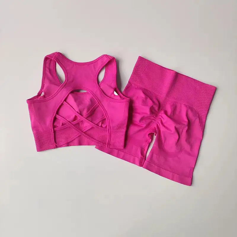2 PCS Women's Seamless Yoga Set Multi Shop24