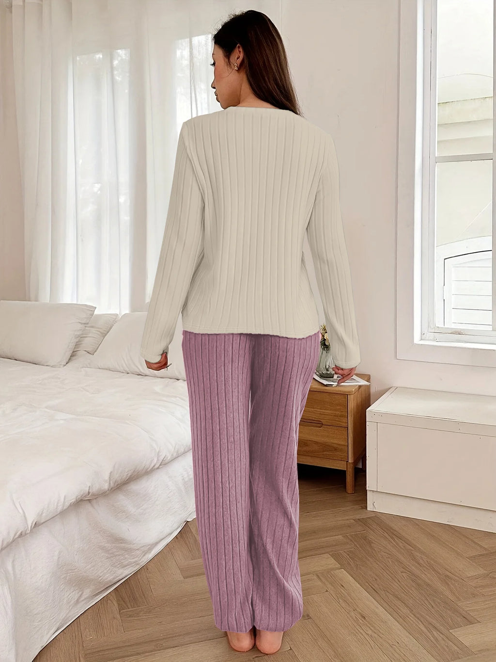 2025 Autumn Winter Sleepwear Casual Heart Printed Long - Multi Shop24