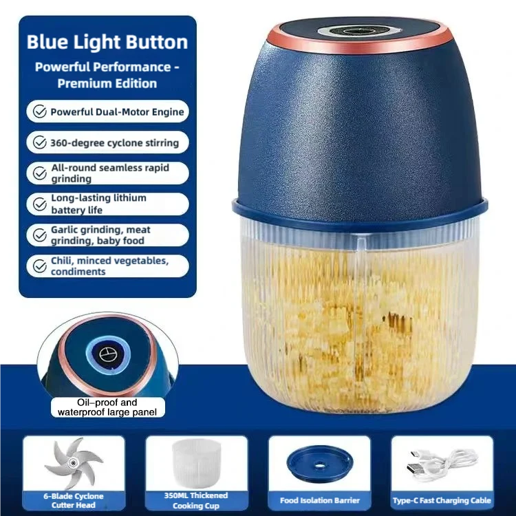 TINSOL 350ML Food Chopper Electric Meat Grinder Garlic Masher USB Multi Shop24