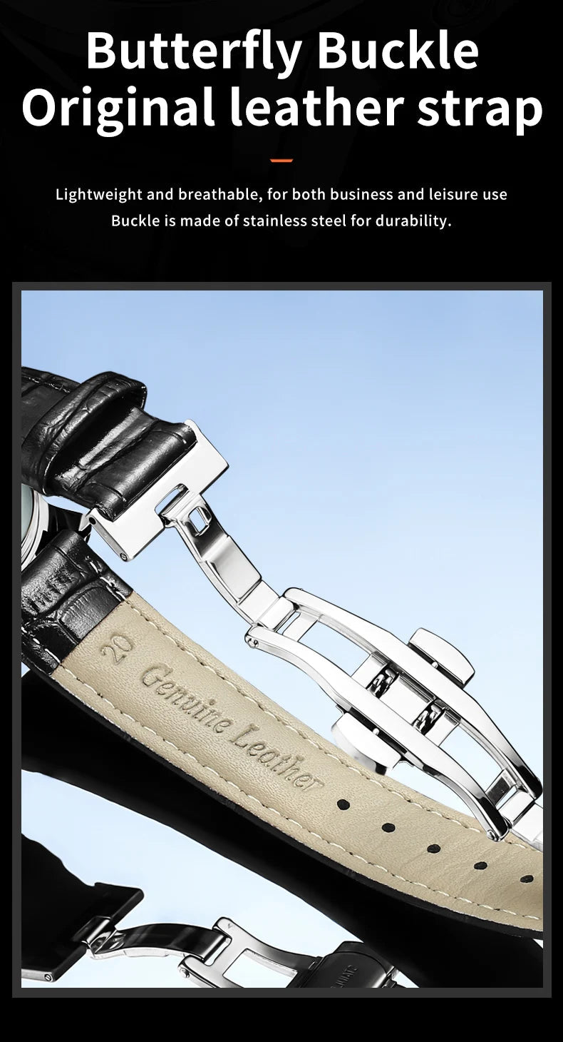 OLEVS 6698 Mens Watch Luxury Dress Brand Moon Phase Automatic Multi Shop24