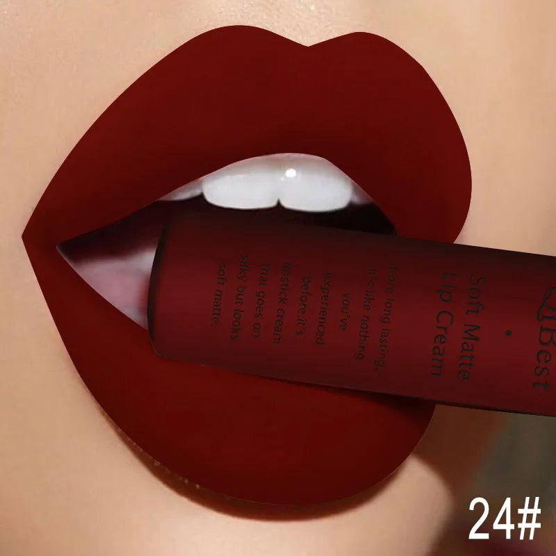 QIBEST Sexy Velvet Matte Lip Gloss Liquid Lipstick Makeup For Women - Multi Shop24