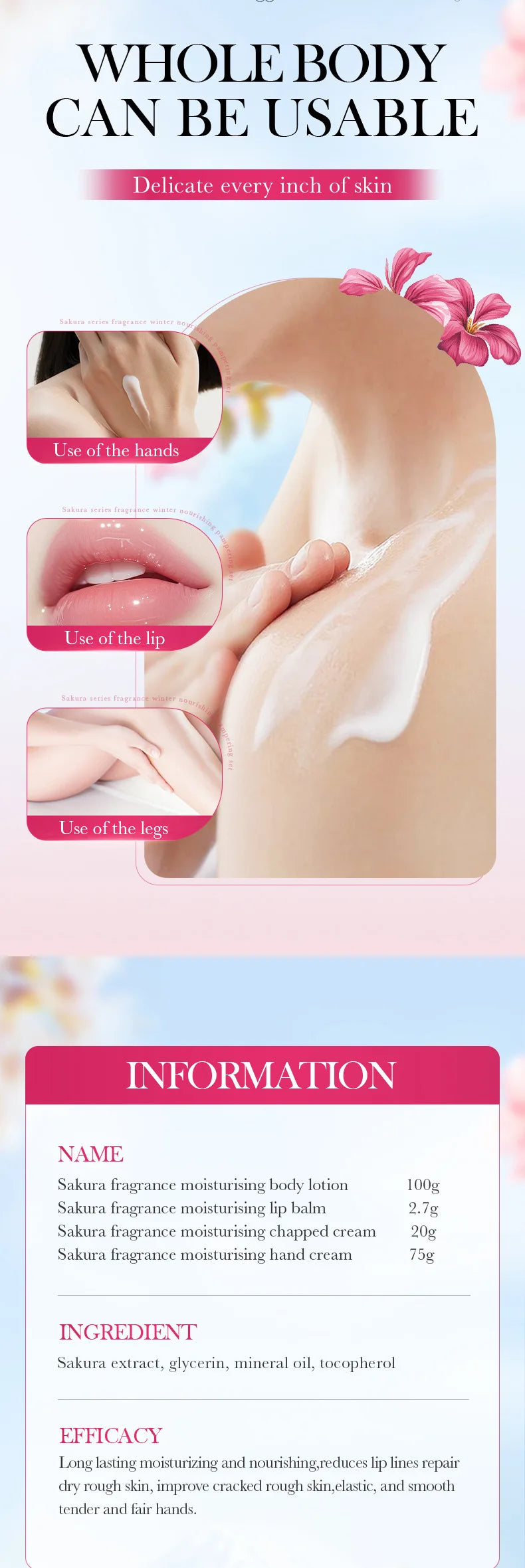 Sakura Winter Luxury Care Set - Intensely Hydrating