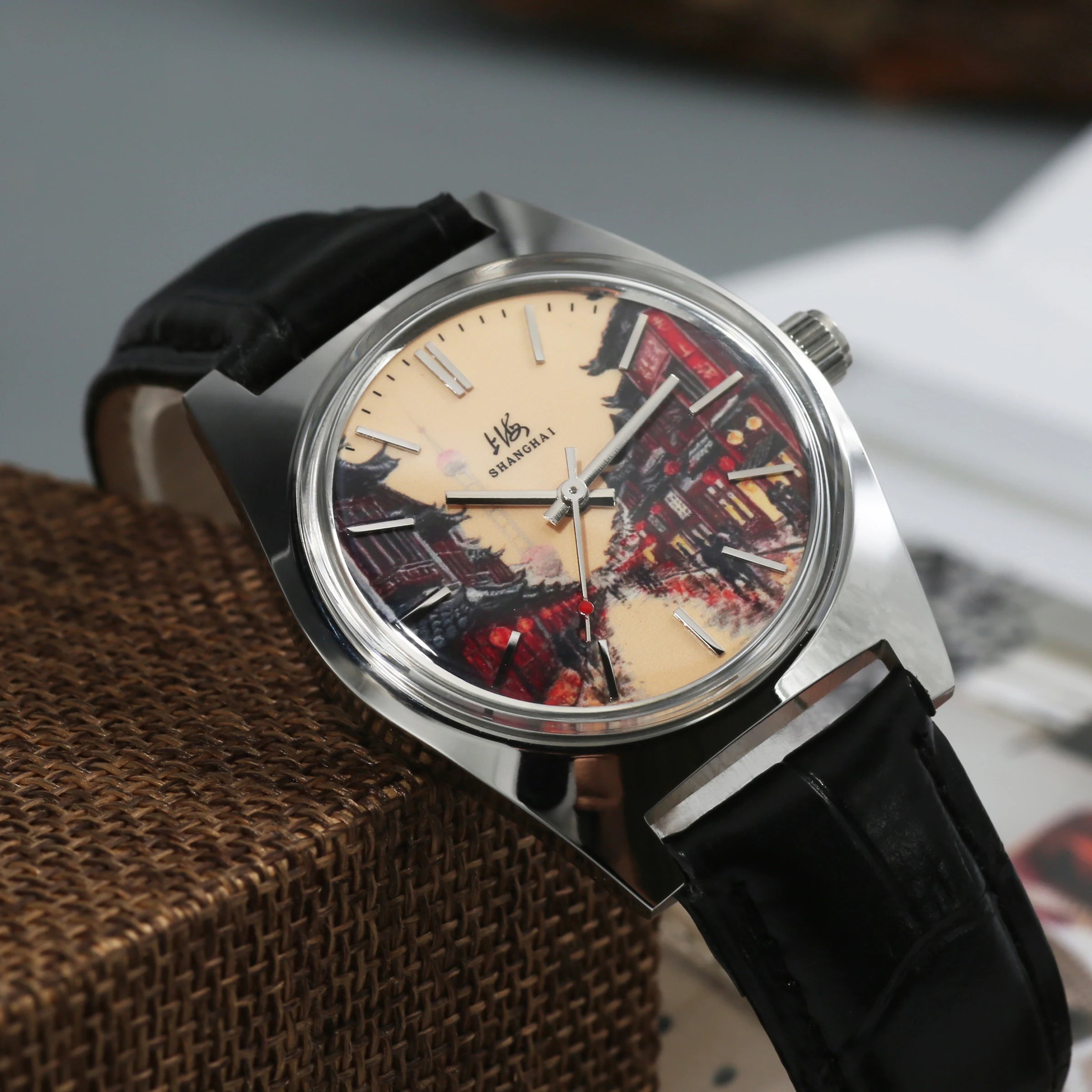 Shanghai 36MM Hand-Wind Mechanical Watch 7120 Waterproof Bauhaus Multi Shop24