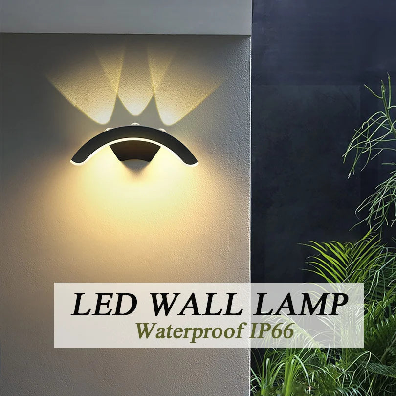 LED 10 Wall Lamp Sconce Balcony Garden Decoration Lighting Lamp AC110V 220V - Multi Shop24