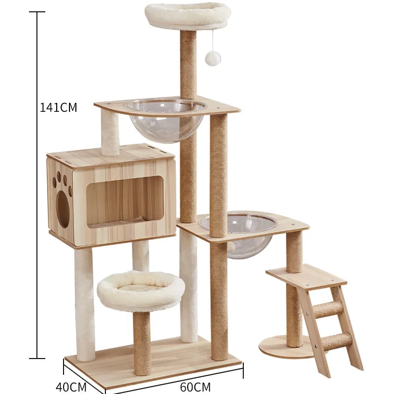 Cat Tree Sisal Rope Cat Tower Cat Scrapers Scratching Post for Cats Toys Multi Shop24
