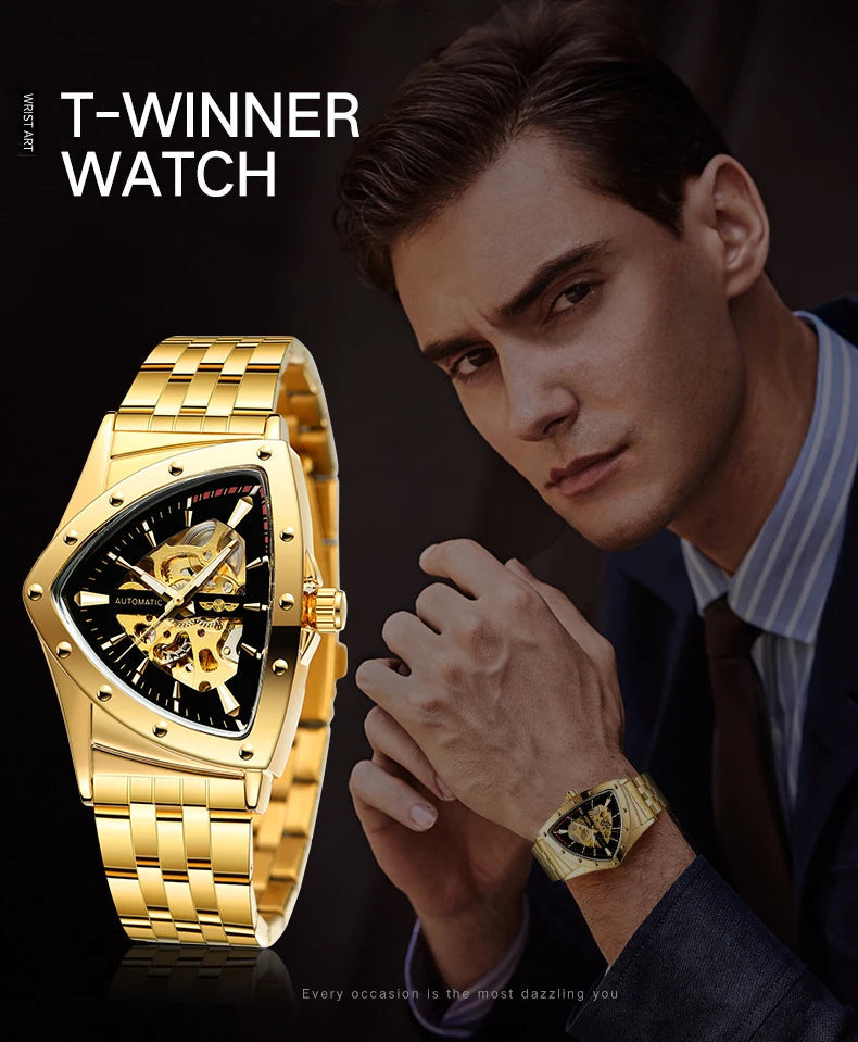 Winner Military Triangle Steel Skeleton Automatic Multi Shop24