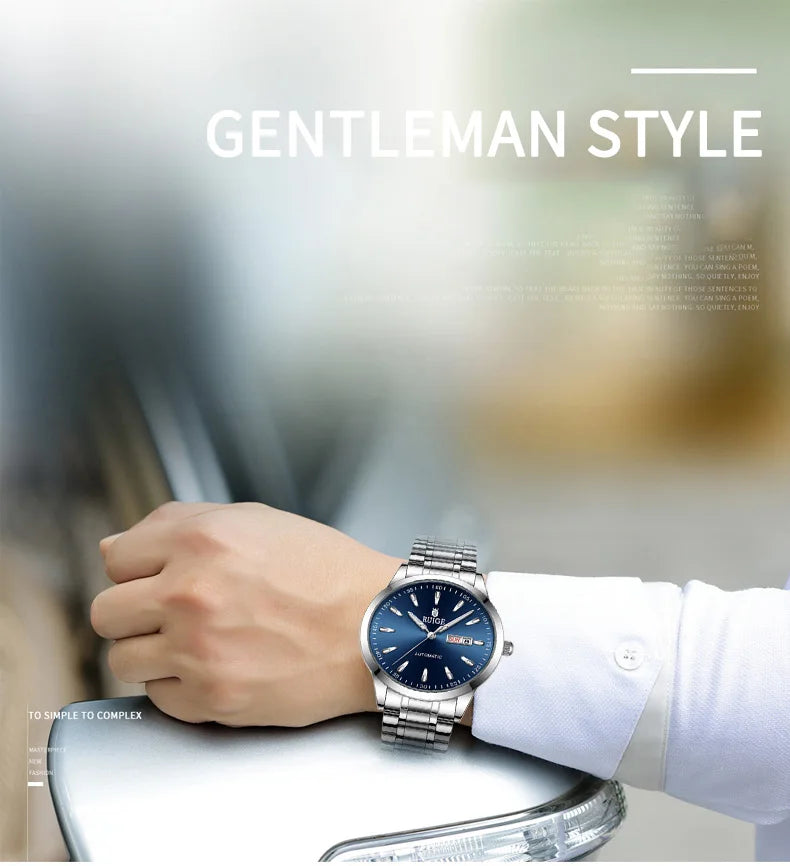 RUIGE Weekly Calendar Men's Fully Automatic Mechanical Watch Multi Shop24