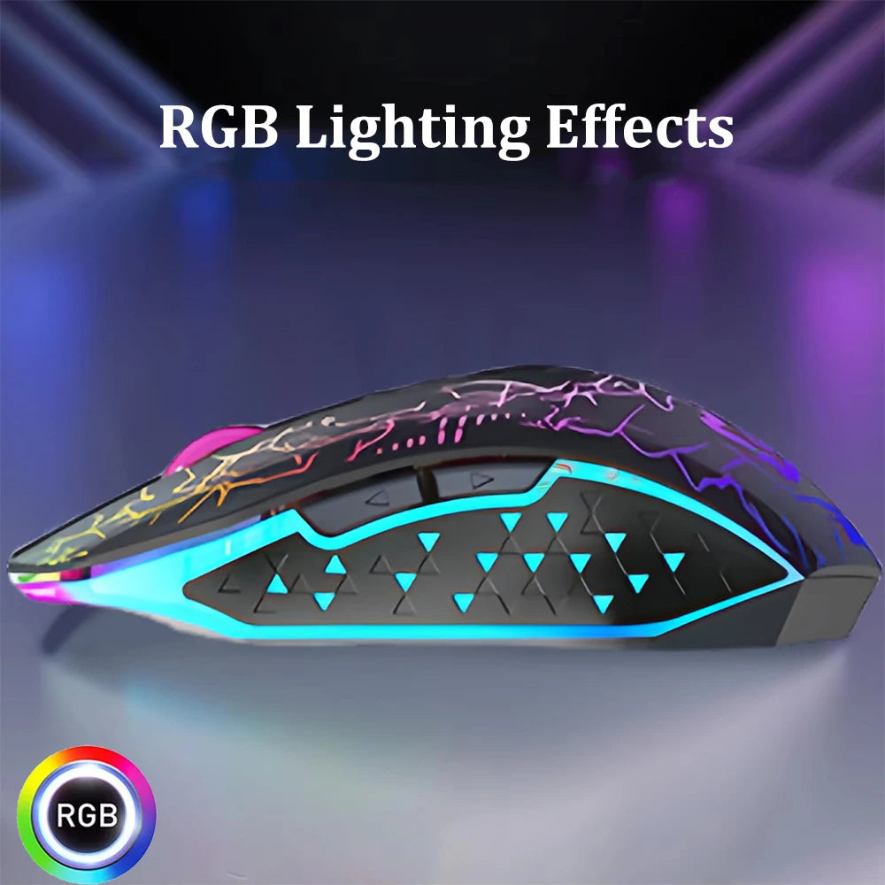 RGB Gaming Mouse Bluetooth Mouse 2.4G Wireless Mouse Ergonomic 1600DPI Multi Shop24