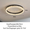 Nordic Creative Modern LED Ceiling Light Dimmable Round Ceiling Light Living Room - Multi Shop24