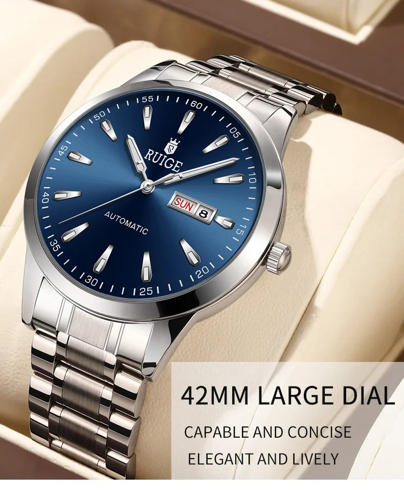 RUIGE Weekly Calendar Men's Fully Automatic Mechanical Watch Multi Shop24