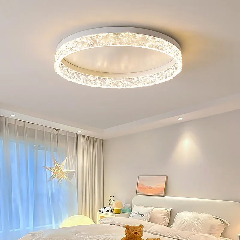 Nordic Creative Modern LED Ceiling Light Dimmable Round Ceiling Light Living Room - Multi Shop24