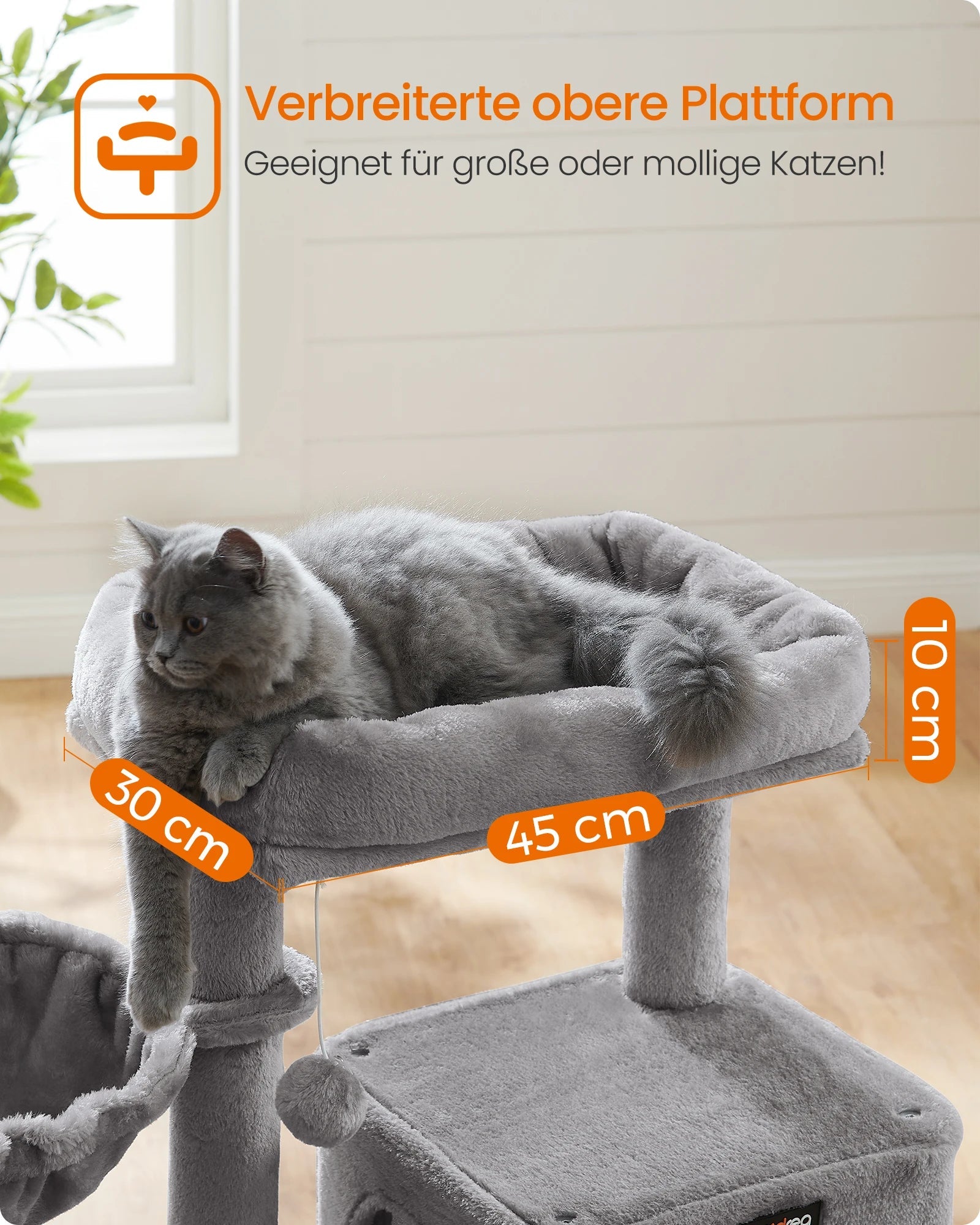 FEANDREA scratching post with large observation deck Multi Shop24