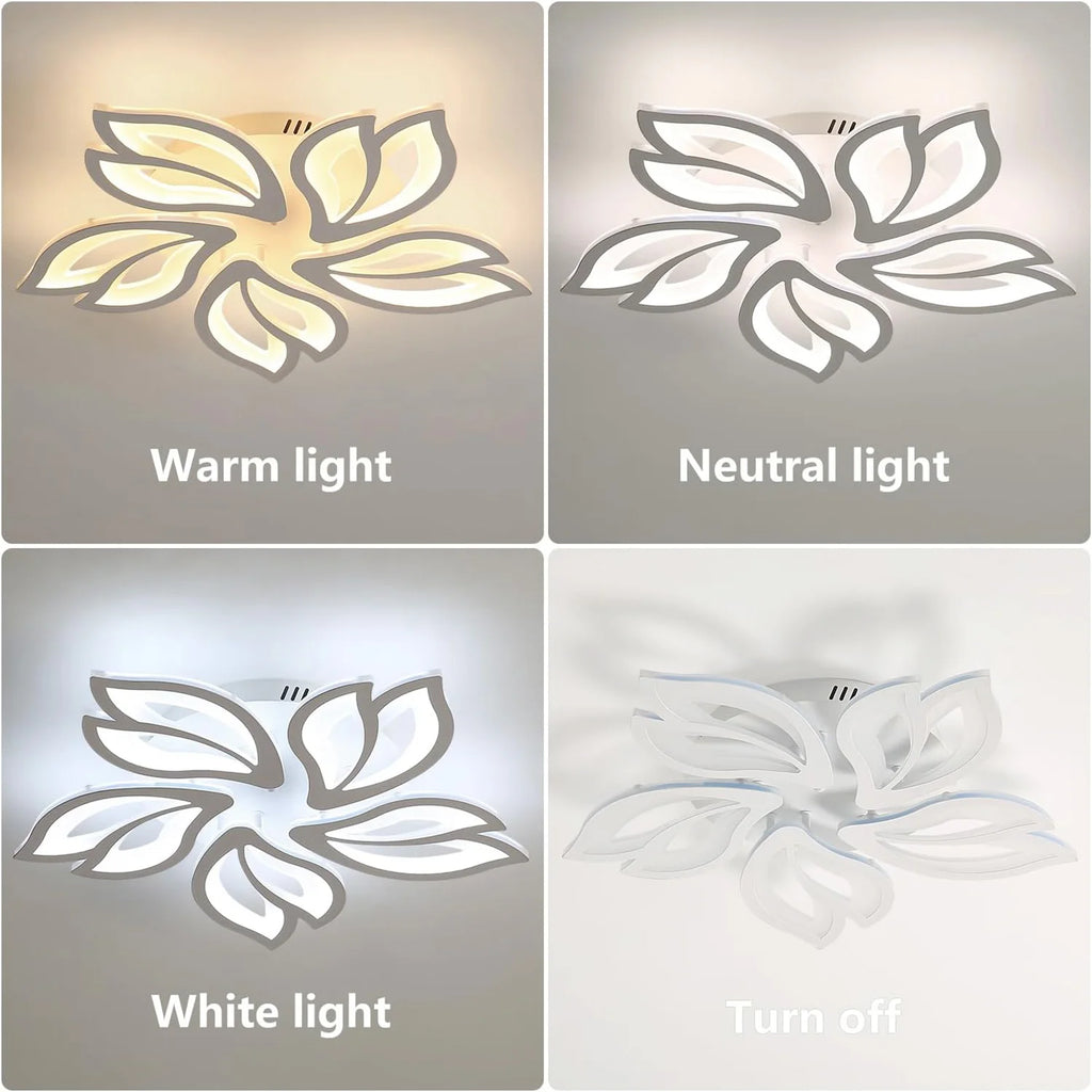 LED Ceiling Lamp, 45W Modern LED Ceiling Light Dimmable - Multi Shop24