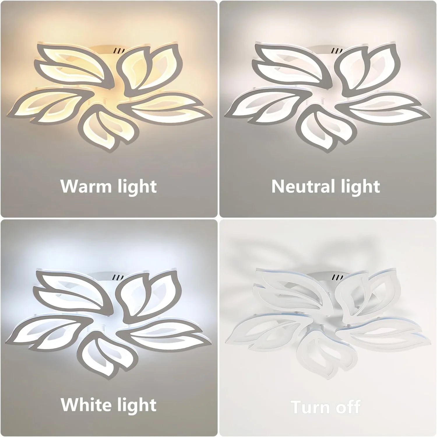 LED Ceiling Lamp, 45W Modern LED Ceiling Light Dimmable - Multi Shop24