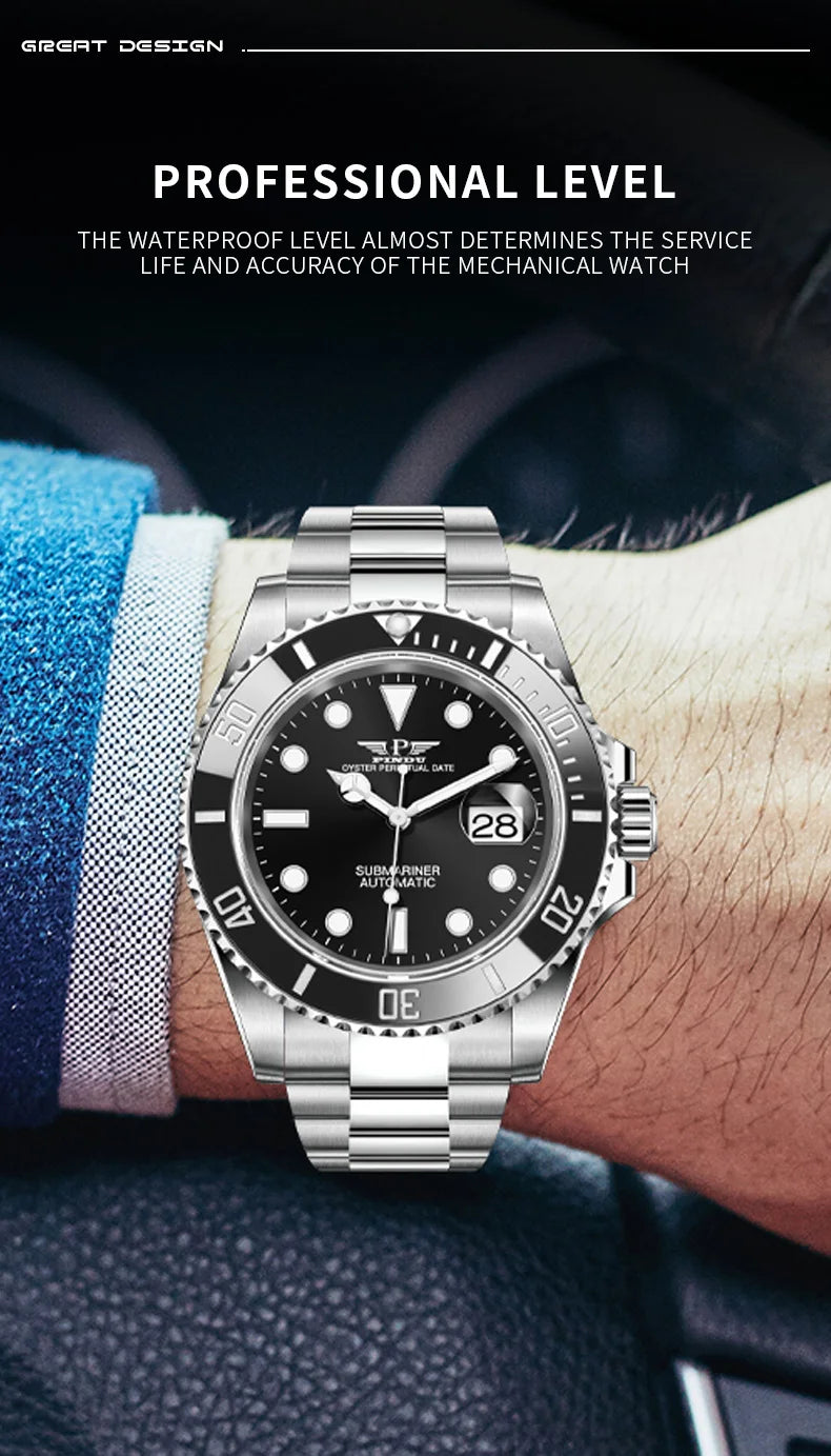 Reloj Hombre PINDU DESIGN Water Ghost Men Mechanical Wristwatch 40MM Luxury Multi Shop24