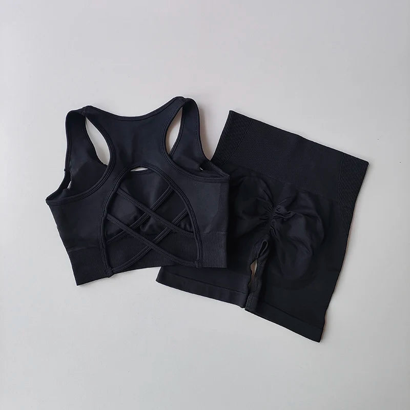 2 PCS Women's Seamless Yoga Set Multi Shop24