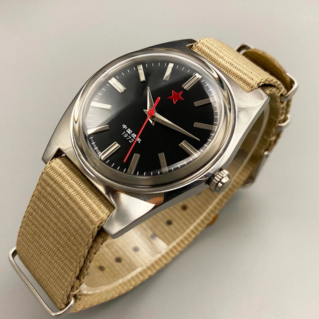 Red Stars 36MM Hand-Wind Mechanical Watch Multi Shop24