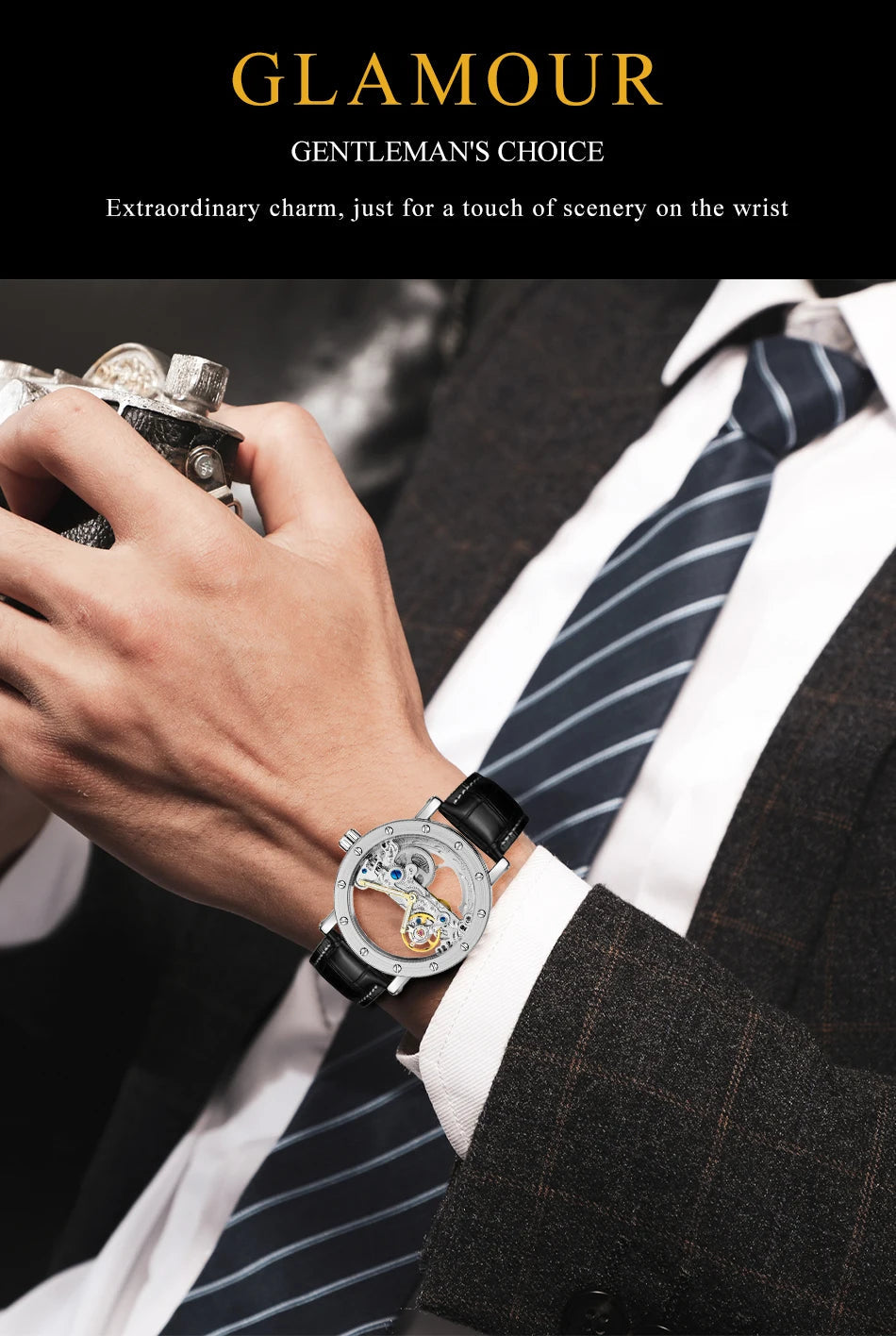 2024 Top Brand Luxury Steel Skeleton Tourbillon Automatic Multi Shop24