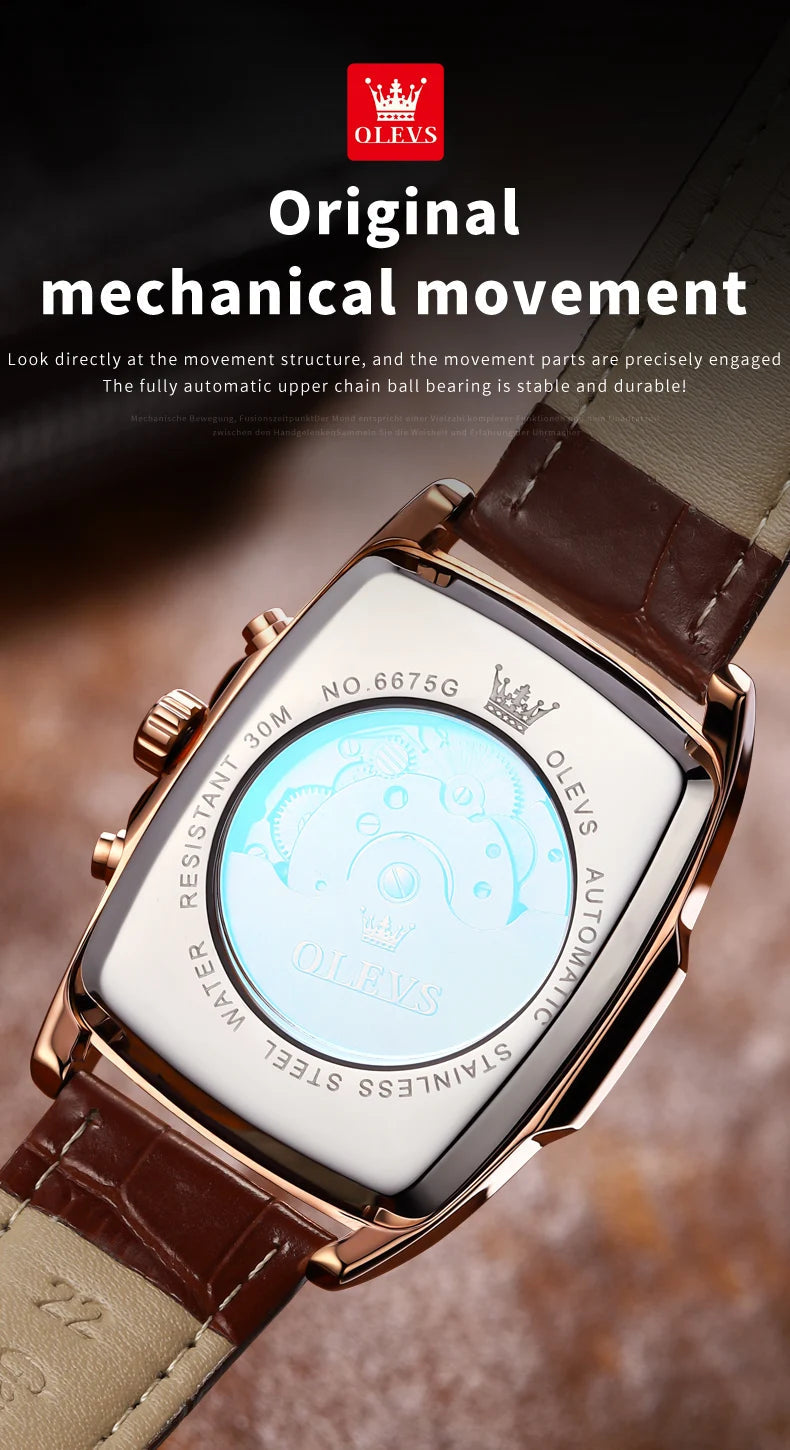 New OLEVS Mens Watches Automatic Mechanical Watch Multi Shop24