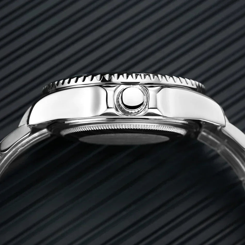 Automatic Men Watch Mechanical Self Wind Movement Stainless Steel Gold Multi Shop24