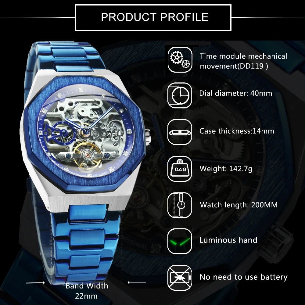 Forsining Casual Automatic Mechanical Watch for Men Multi Shop24
