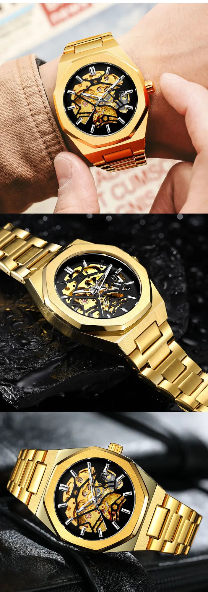 FORSINING 344D Top Brand Luxury Skeleton Automatic Mechanical Men's Multi Shop24