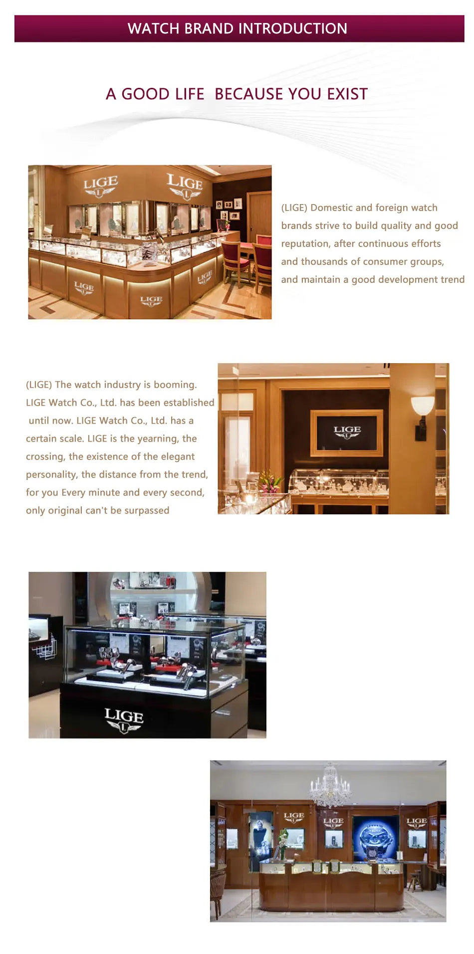 LIGE 2024 Automatic Mens Watch Fashion Stainless Steel Luxury Watches Men Multi Shop24