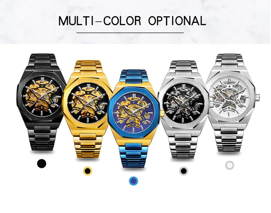 FORSINING 344D Top Brand Luxury Skeleton Automatic Mechanical Men's Multi Shop24