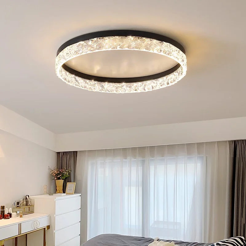 Nordic Creative Modern LED Ceiling Light Dimmable Round Ceiling Light Living Room - Multi Shop24