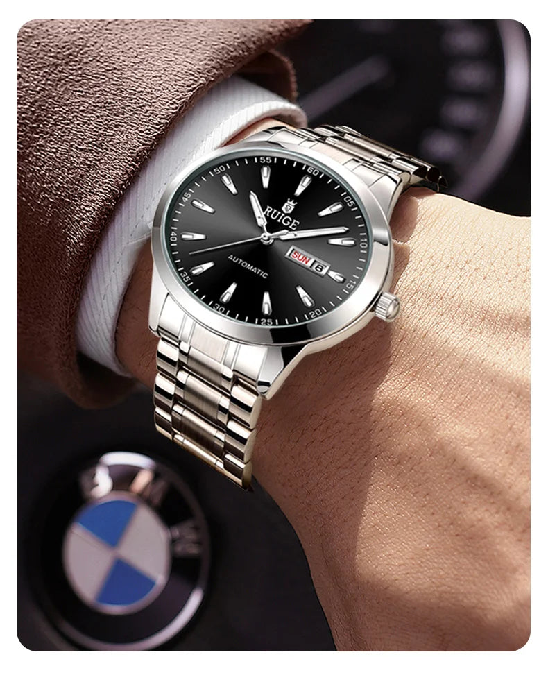 RUIGE Weekly Calendar Men's Fully Automatic Mechanical Watch Multi Shop24
