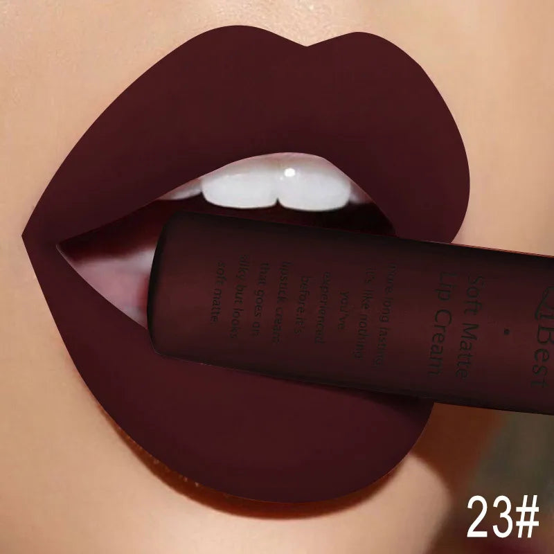 QIBEST Sexy Velvet Matte Lip Gloss Liquid Lipstick Makeup For Women - Multi Shop24