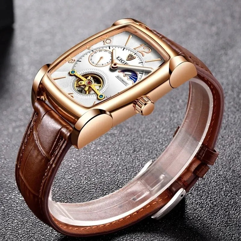 2024 LIGE New Men Watch Automatic Mechanical Watch for Men Multi Shop24