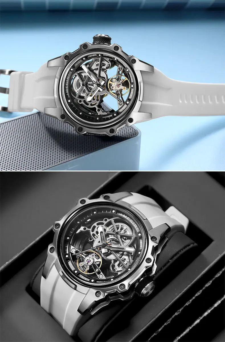 MEGIR Skeleton Dial Automatic Mechanical Watch Men Multi Shop24