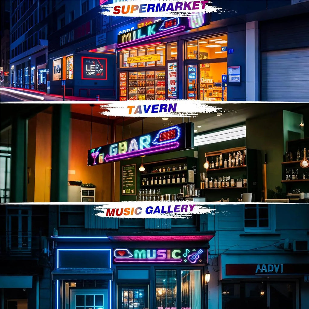 LED Flexible Screen Car Sign for Truck Eyes RGB LED Matrix Pixel Panel - Multi Shop24