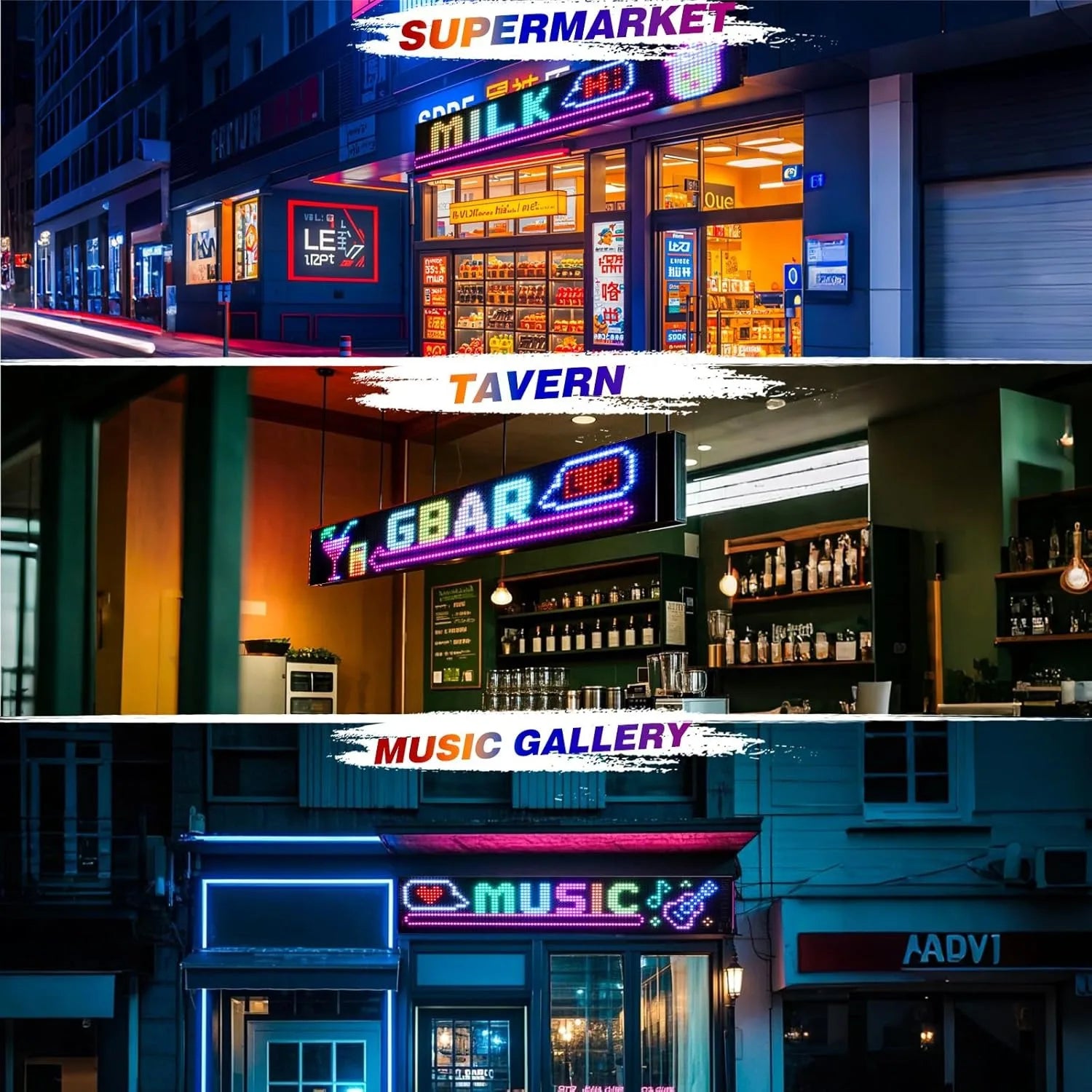 LED Flexible Screen Car Sign for Truck Eyes RGB LED Matrix Pixel Panel - Multi Shop24