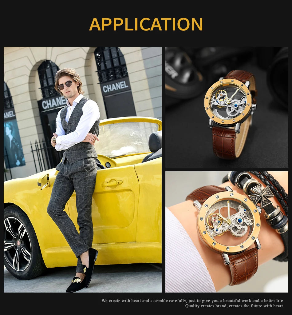2024 Top Brand Luxury Steel Skeleton Tourbillon Automatic Multi Shop24