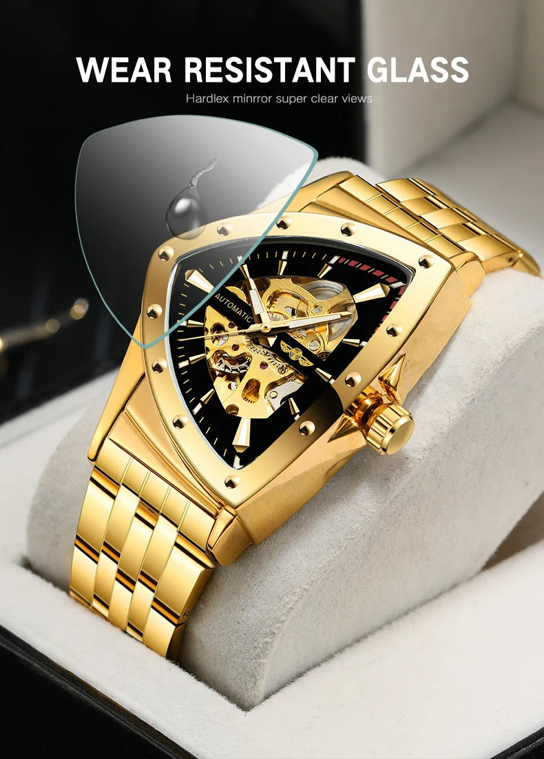 Winner Military Triangle Steel Skeleton Automatic Multi Shop24