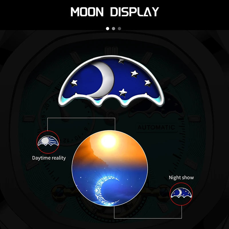 LIGE 2024 Automatic Mens Watch Fashion Stainless Steel Luxury Watches Men Multi Shop24