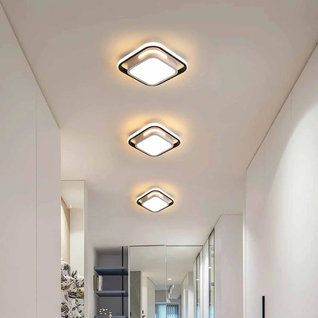 Aluminum Ceiling Light, 30W Square LED 3000K Warm Light - Multi Shop24