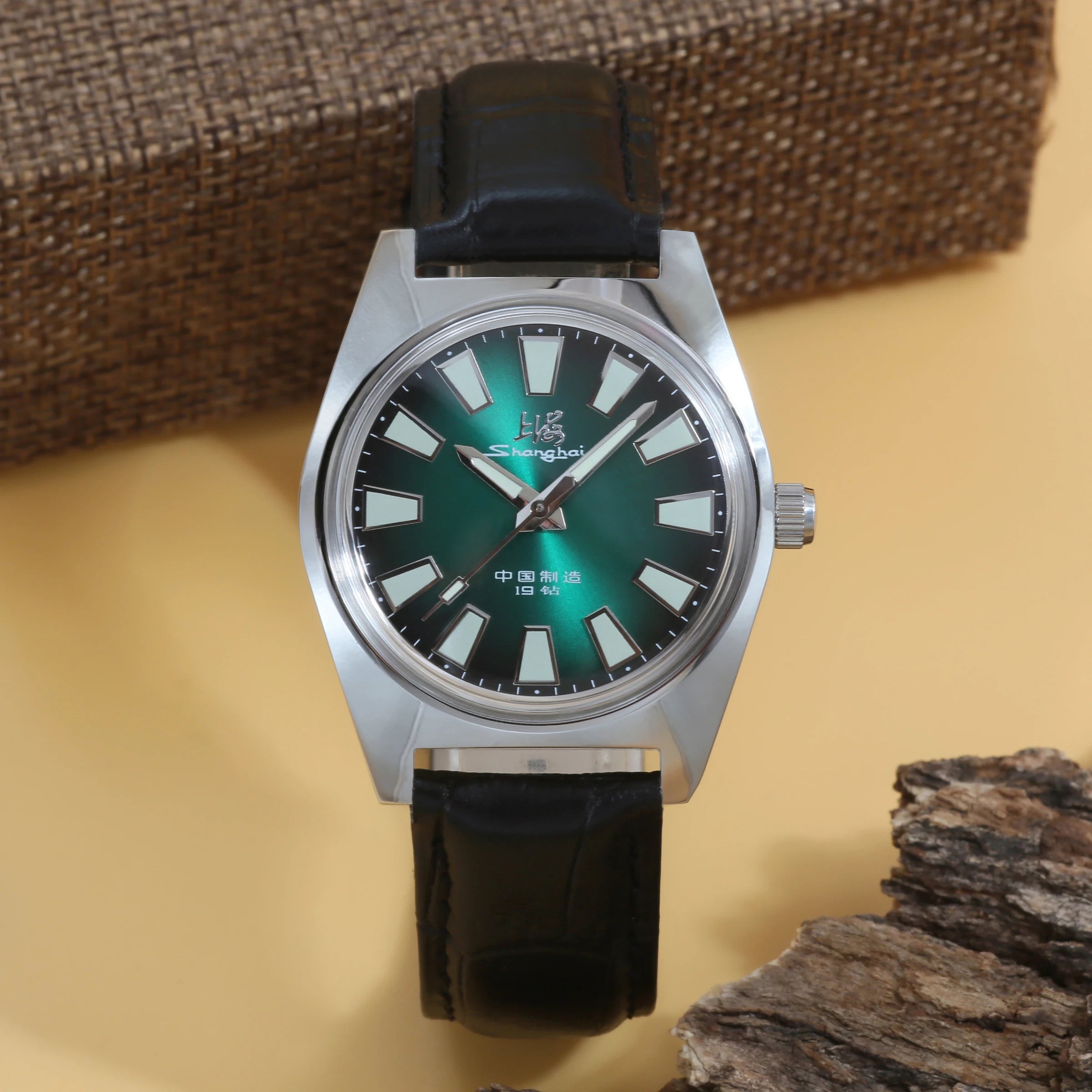 Shanghai 36MM Hand-Wind Mechanical Watch 7120 Waterproof Multi Shop24