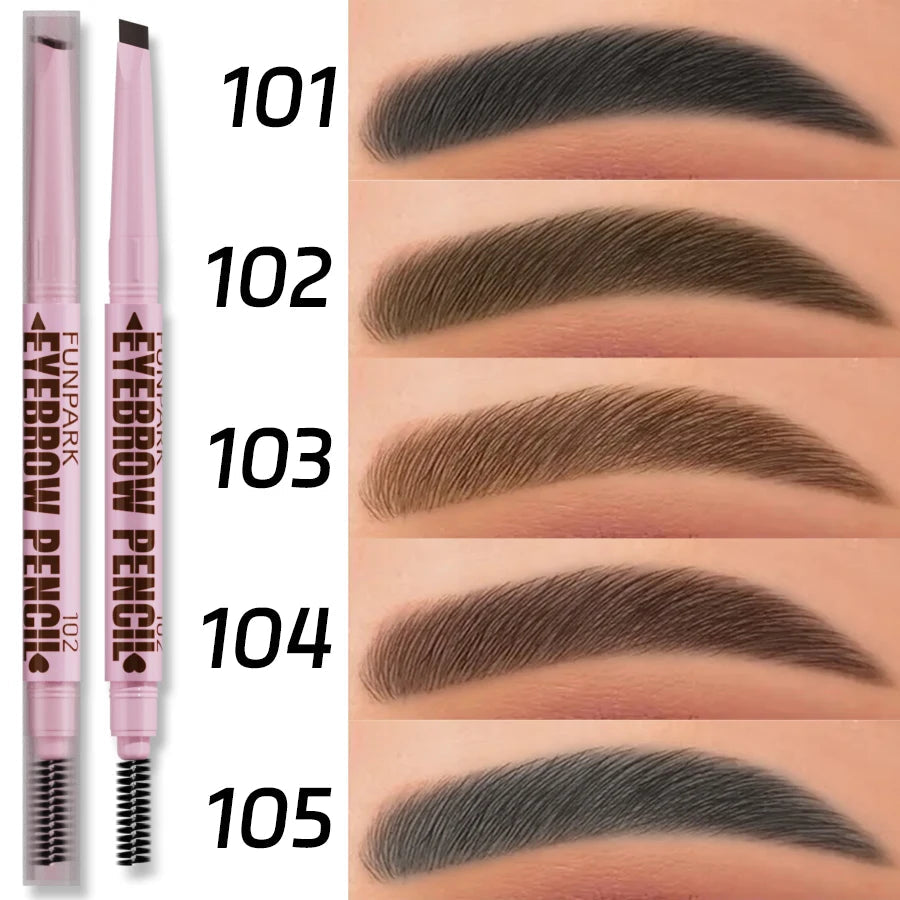2 in1 Eyebrow pencil professional Cosmetics makeup for women 5 Colors Waterproof Eyebrow Tattoo brush Long Lasting eyebrow pen MultiShop24