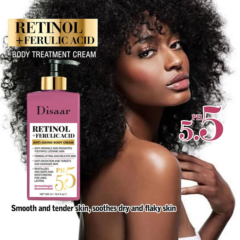 Retinol Body Lotion Firming For Face, Body, Dry Skin Improves Elasticity Age Rewind Serum For Face Serum Brightening