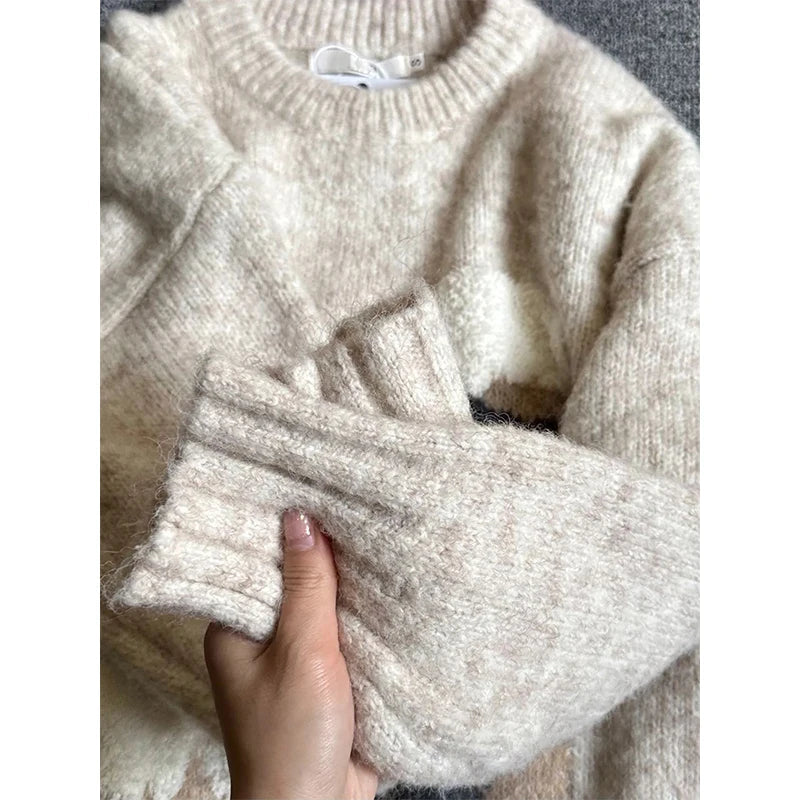 MEXZT Kawaii Cartoon Cat Sweater Women Harajuku Print Knitted Pullovers Winter Korean Cute Long Sleeve Knitwear Casual Jumpers MultiShop24