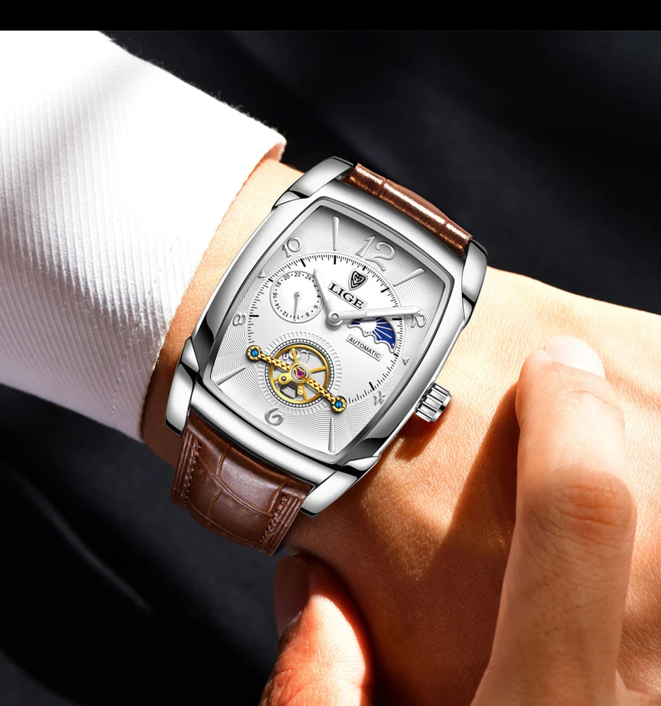 2024 LIGE New Men Watch Automatic Mechanical Watch for Men Multi Shop24