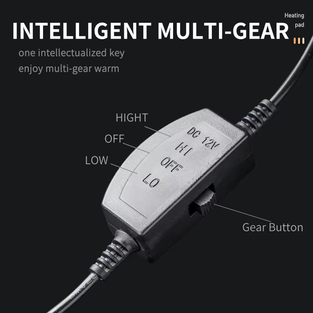 1/2pcs Winter Heated Car Seat Cover 12V Heating Warmer Car Seat - Multi Shop24