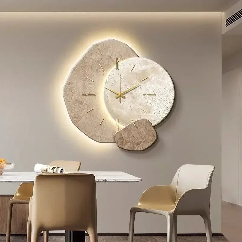 European Premium Wall Lamp Clocks Office Aesthetic Christmas Wall Clock - Multi Shop24