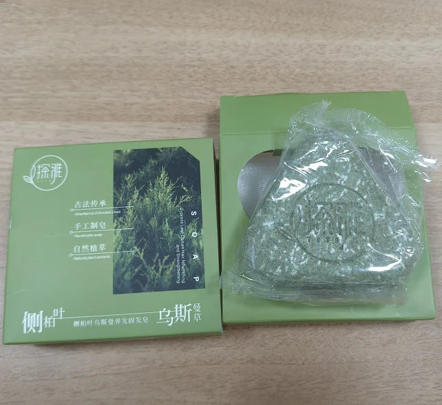 Natural Herbal Shampoo Soap Usman Grass Handmade Soap Hair Nourishing