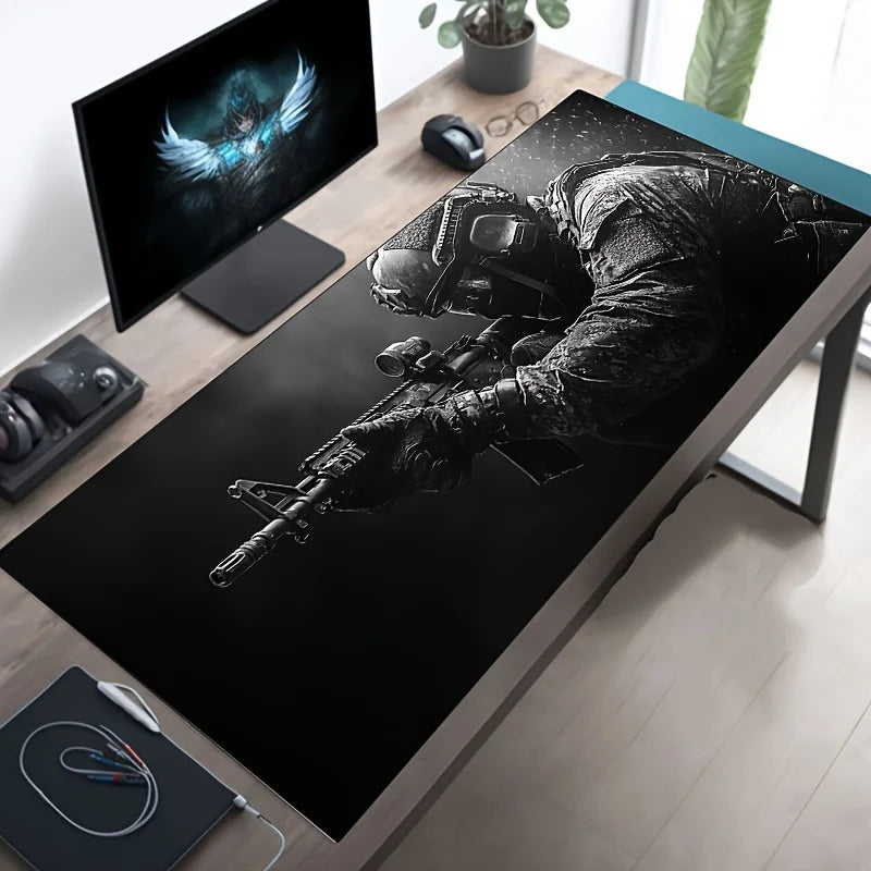 Mouse Pad Tactical Soldier Design Non-Slip XXL desk pad gaming Multi Shop24