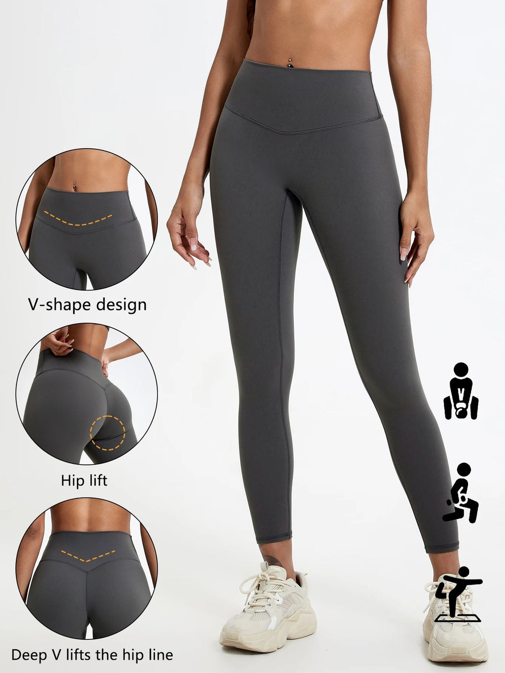 Super Soft Fabrics High Waist Leggings Quick-Dry Gym  Push Up Sports Leggings Women Multi Shop24